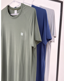 Camiseta Masculina Raglan Tex Cinza
