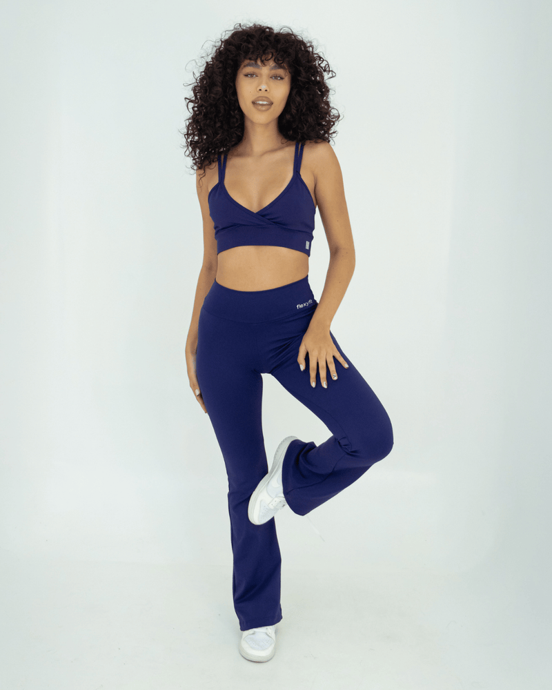 Legging Flare Azul Marinho