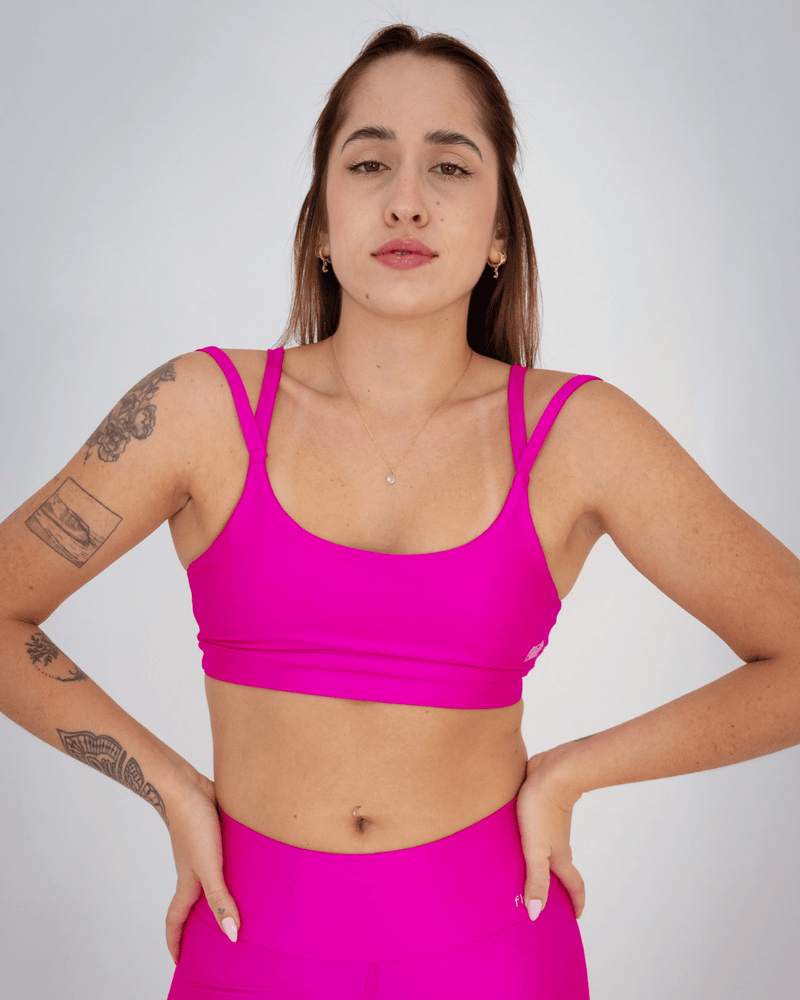Top Fernanda Fúcsia Aveludado