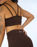 Conjunto Short Beach Marrom