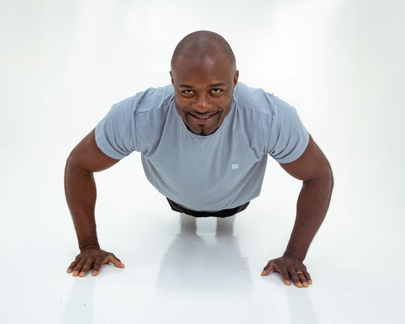 Camiseta Masculina Balance Comfort Cinza
