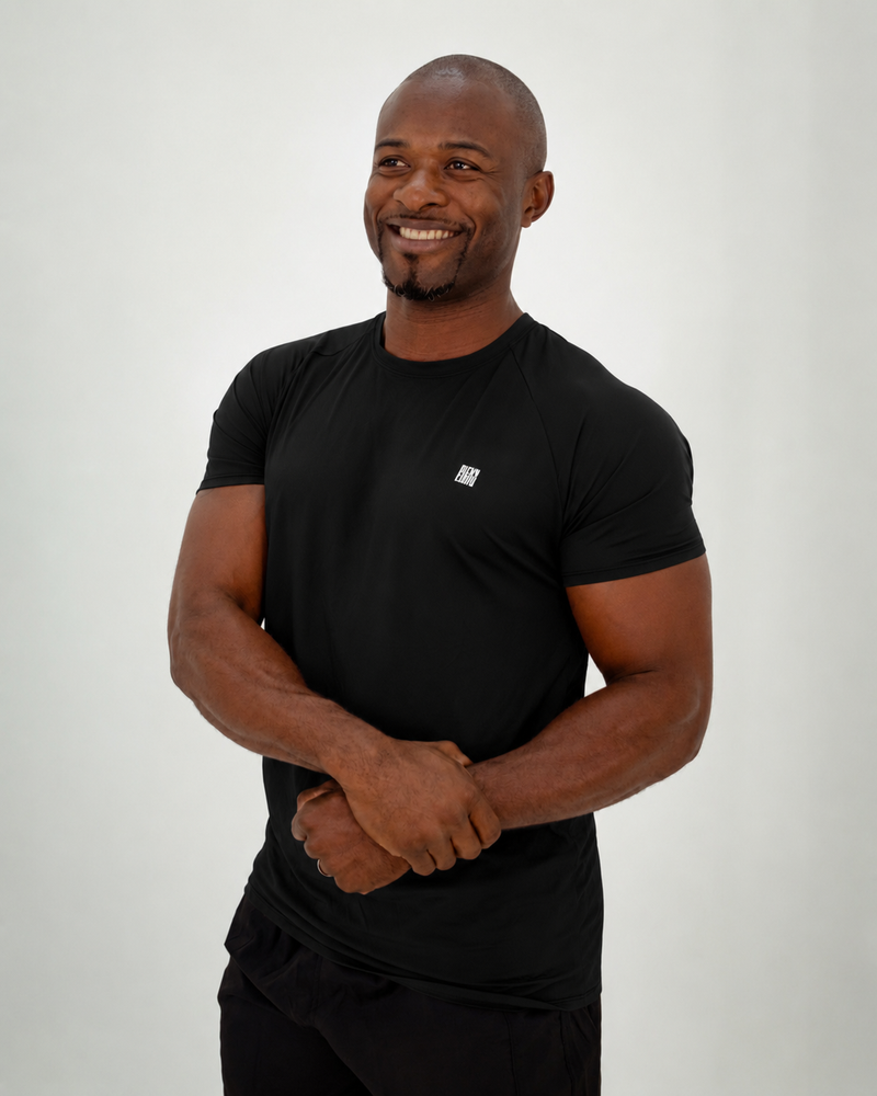 Camiseta Masculina Raglan Comfort Preto
