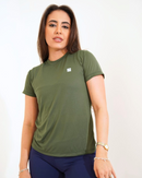 Blusa Baby Look Dry Verde Militar