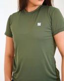 Blusa Baby Look Dry Verde Militar