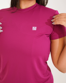 Blusa Baby Look Tex Cereja