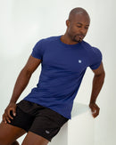 Camiseta Masculina Raglan Tex Azul Marinho